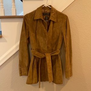 Banana Republic Suede Belted Jacket XS